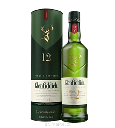 Whisky Glenfiddich 12yo Single Malt 40% 700ml