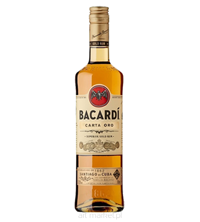 Rum Bacardi 37,5% Carta Oro 700ml