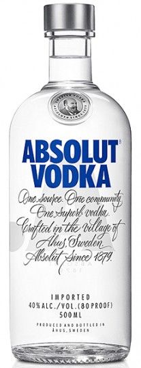 Absolut blue wódka 40% 500ml
