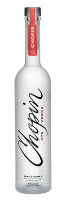 Chopin Rye wódka 40% 500ml + kieliszki
