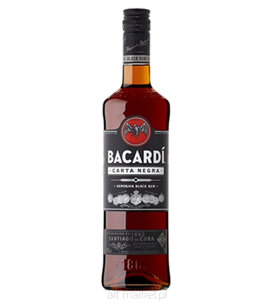 Rum Bacardi 37,5% Carta Negra 700ml